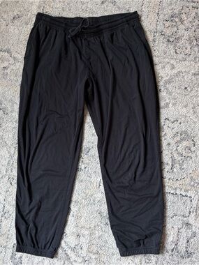 Duluth Trading Co Black Elastic Waist Jogger Pants